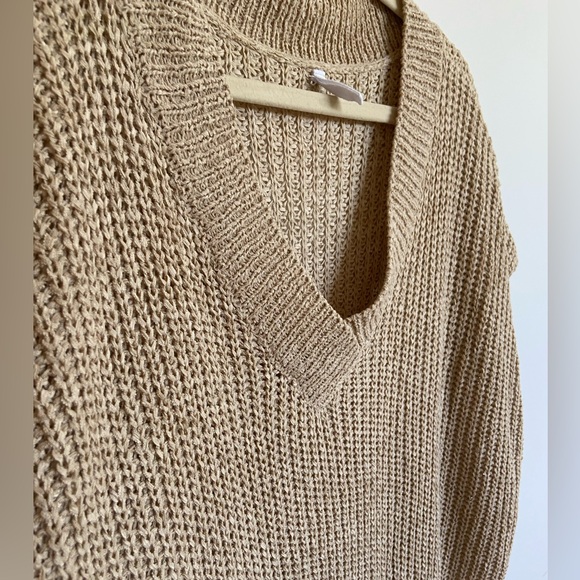Wishlist Sweater Vest in Beige/Tan, Size Small/Medium - Picture 4 of 8